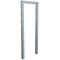 Lean-on hoop made of steel tube | Square tube, 60 x 40 mm | without cross bar | total width: 450 mm | hot-dip galvanized